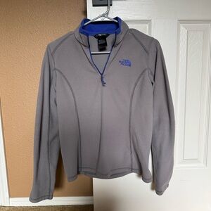 The North Face Blue and Gray Fleece Jacket
